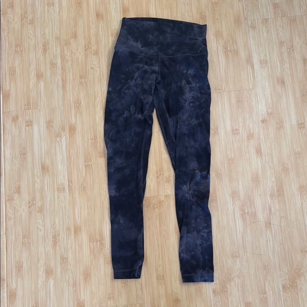 lululemon athletica Black Tie-Dye Leggings